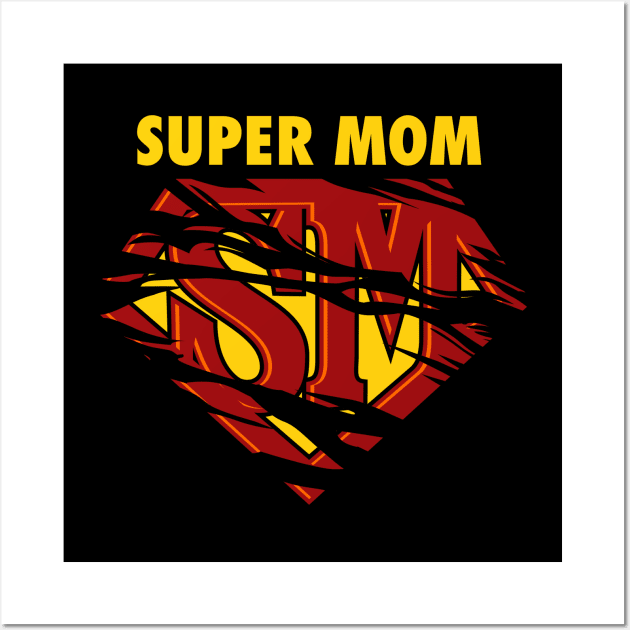 Super Mom Wall Art by Fluen